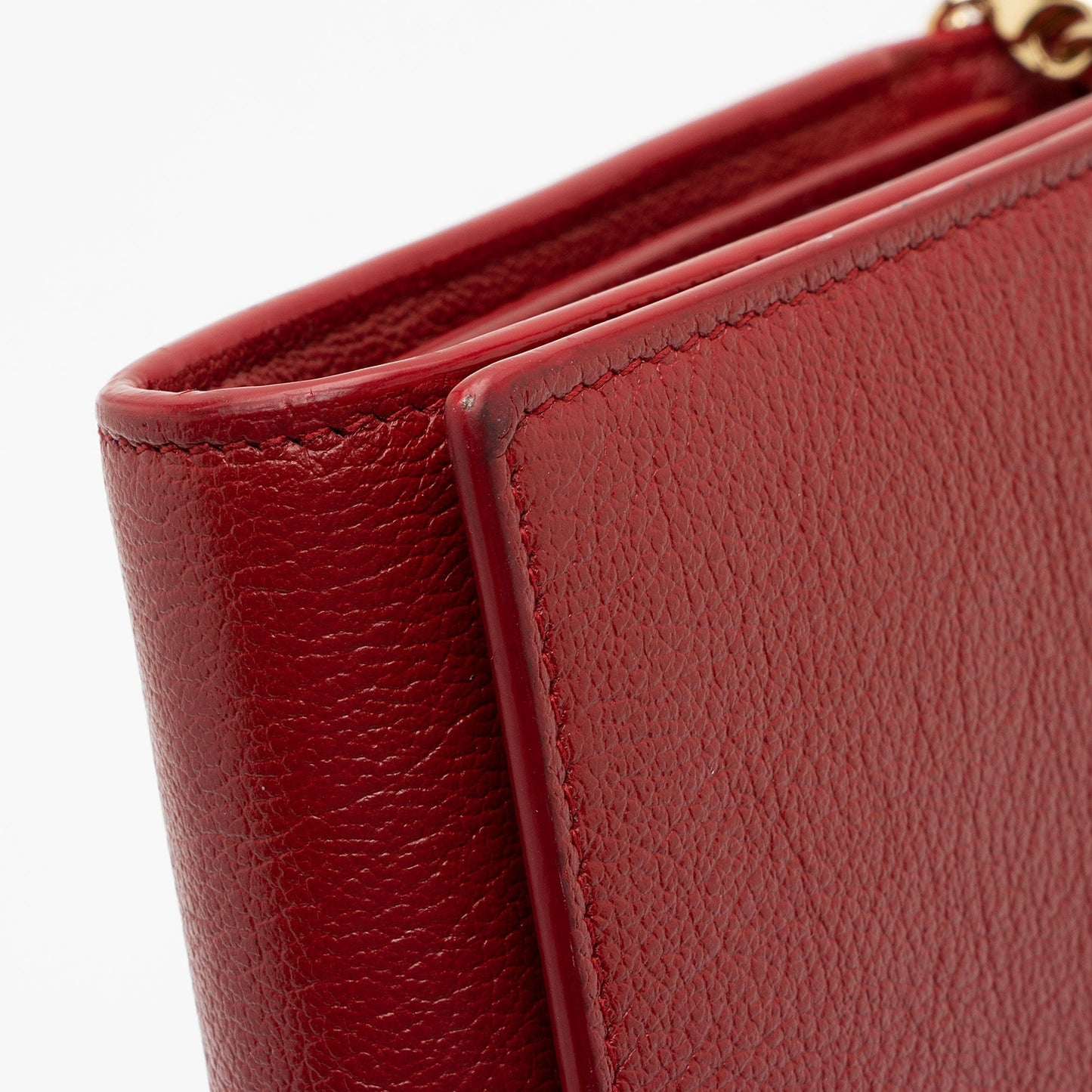 Saint Laurent Leather Belle de Jour Chain Wallet IinJeF