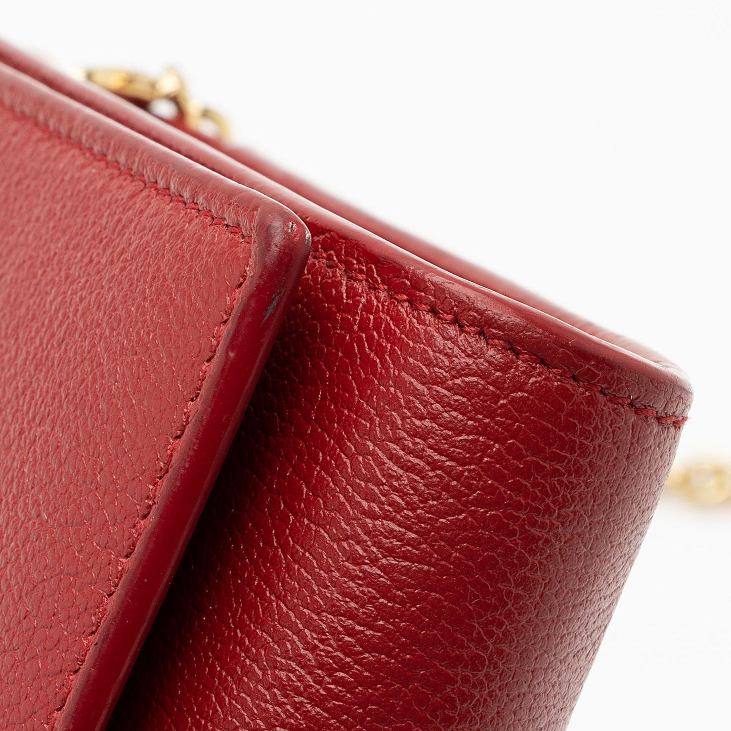 Saint Laurent Leather Belle de Jour Chain Wallet IinJeF