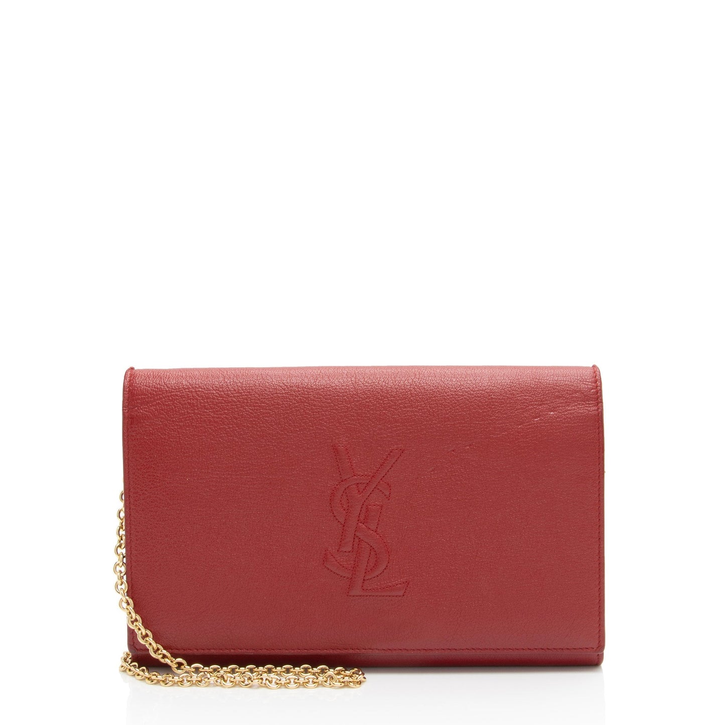Saint Laurent Leather Belle de Jour Chain Wallet IinJeF