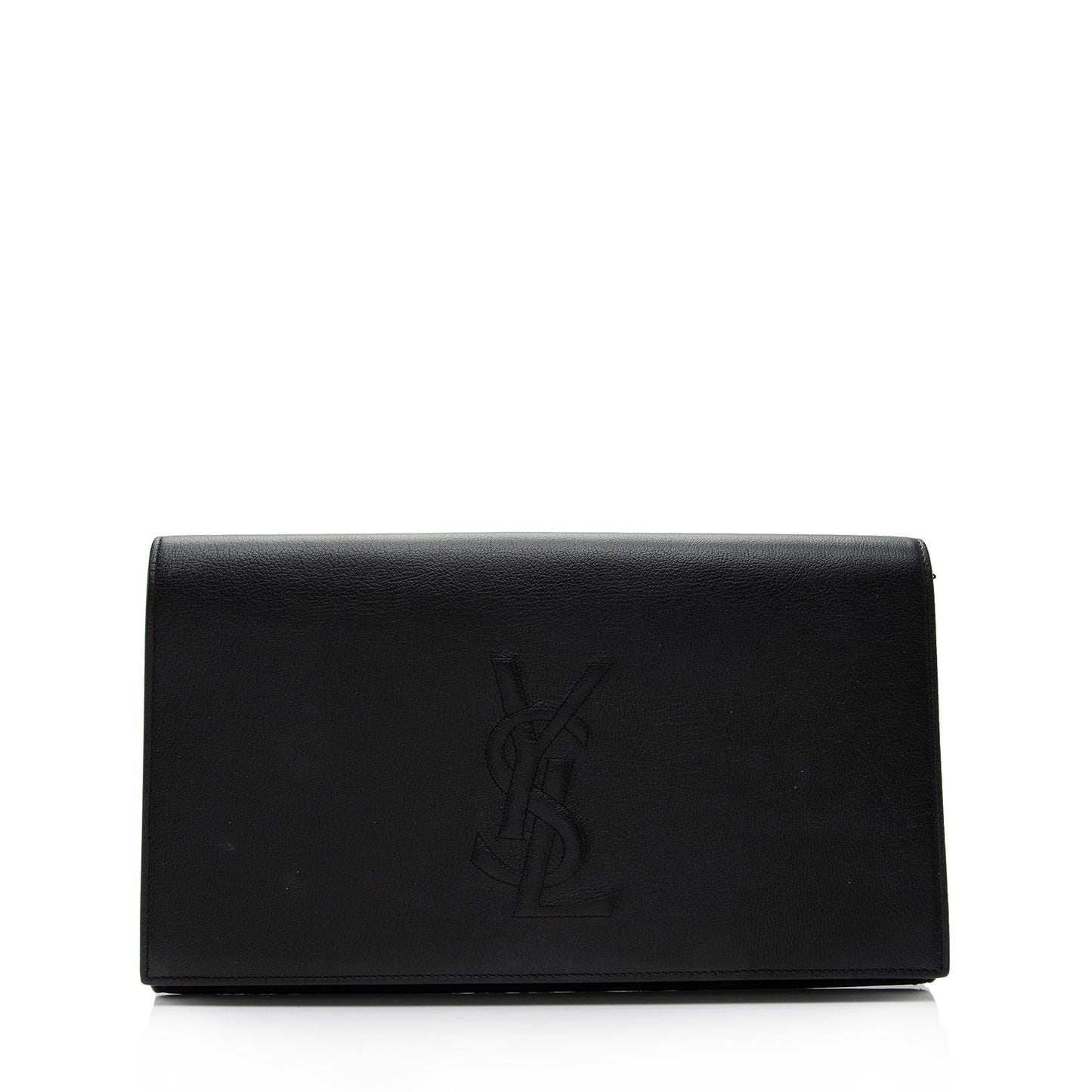 Saint Laurent Leather Belle de Jour Large Clutch P2EMKL