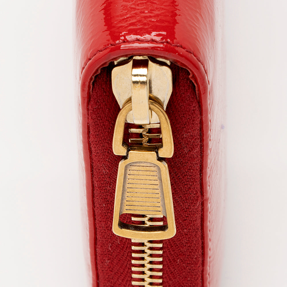 Saint Laurent Patent Leather Belle du Jour Zip Wallet 20318