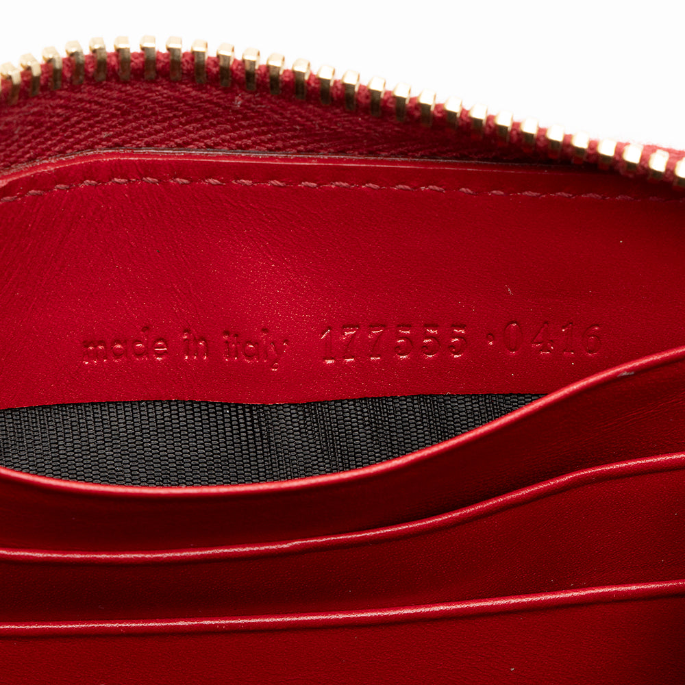 Saint Laurent Patent Leather Belle du Jour Zip Wallet 20318