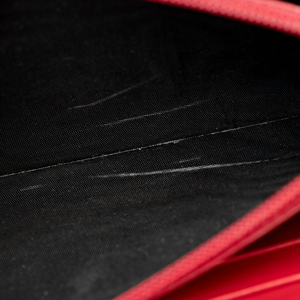 Saint Laurent Patent Leather Belle du Jour Zip Wallet 20318