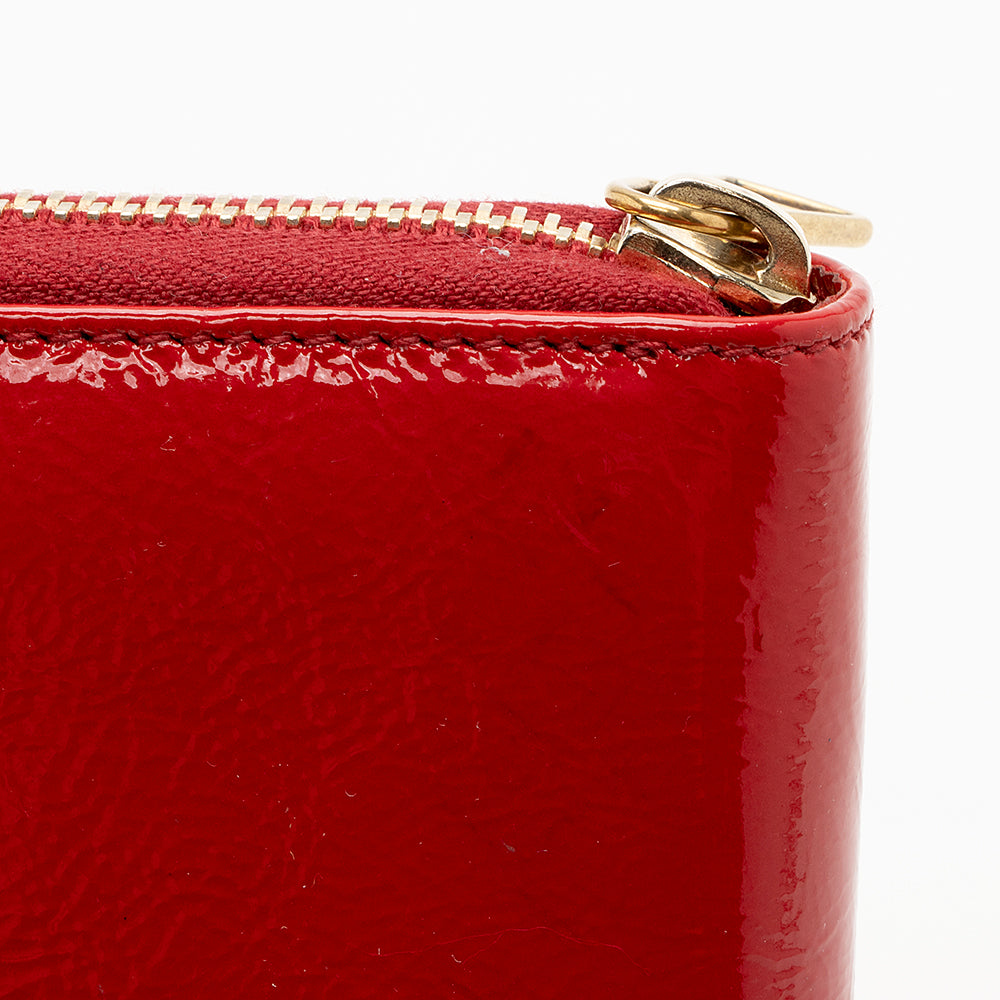 Saint Laurent Patent Leather Belle du Jour Zip Wallet 20318