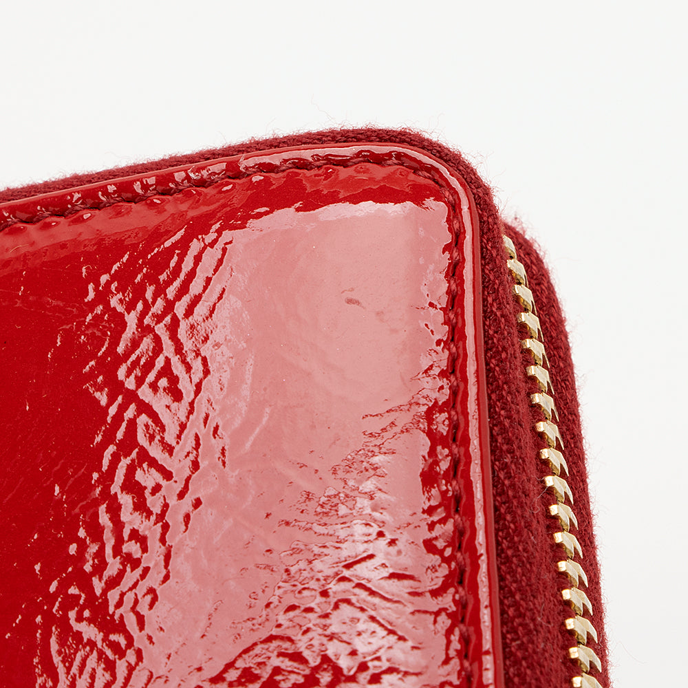 Saint Laurent Patent Leather Belle du Jour Zip Wallet 20318