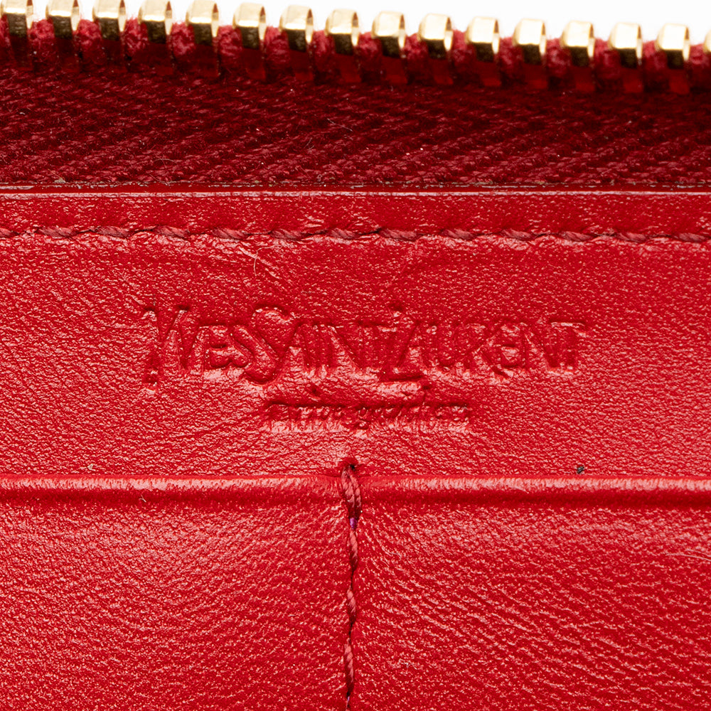 Saint Laurent Patent Leather Belle du Jour Zip Wallet 20318