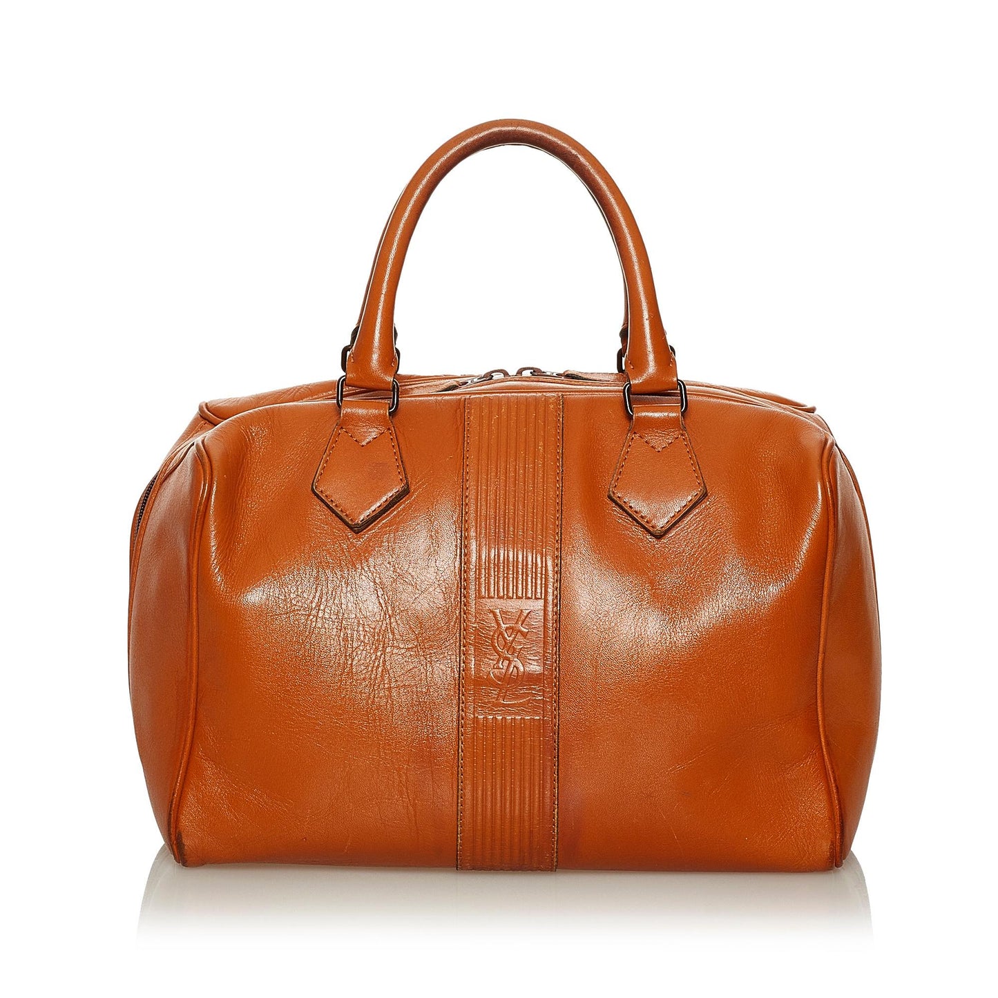 Saint Laurent Leather Boston Bag (SHG-29036