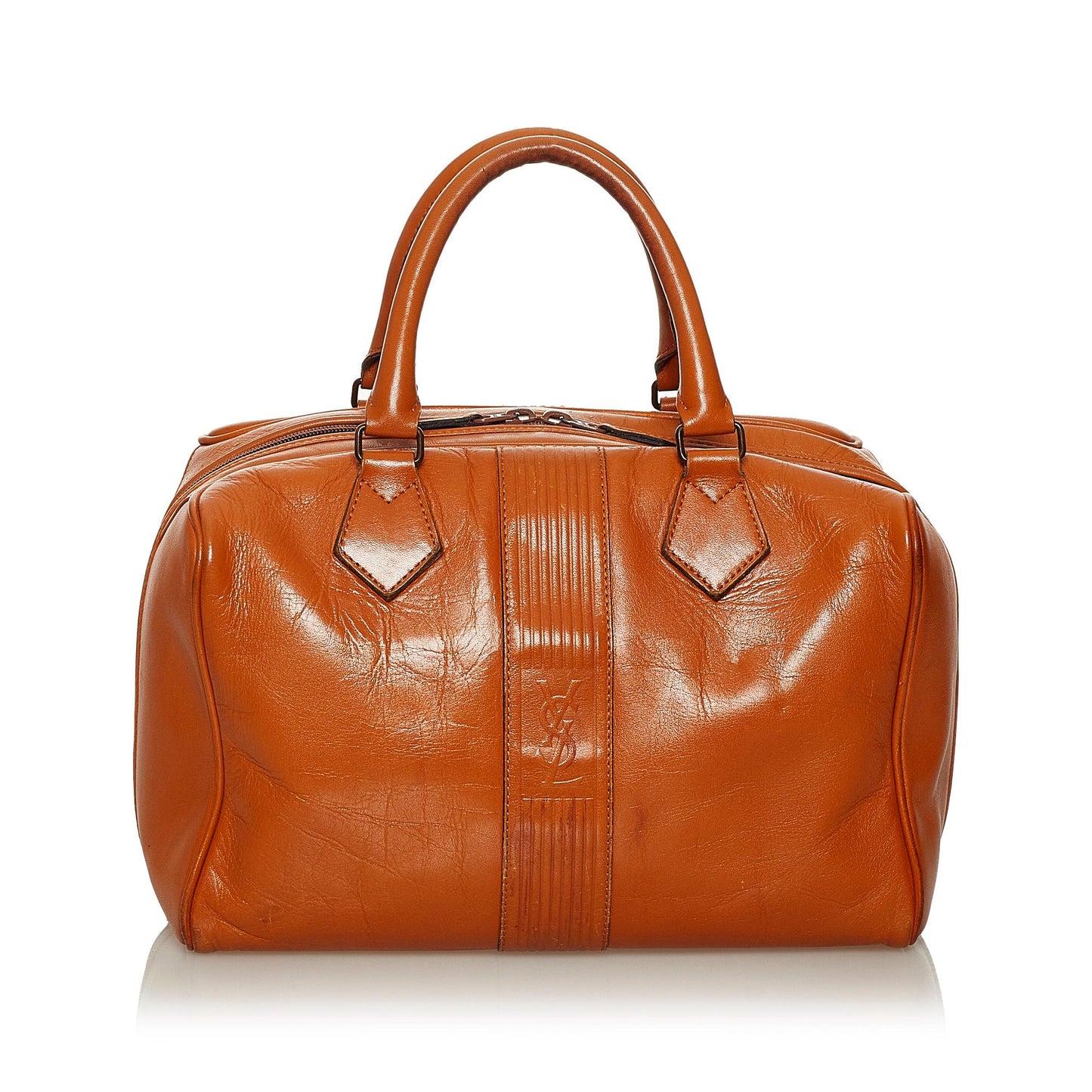 Saint Laurent Leather Boston Bag (SHG-29036