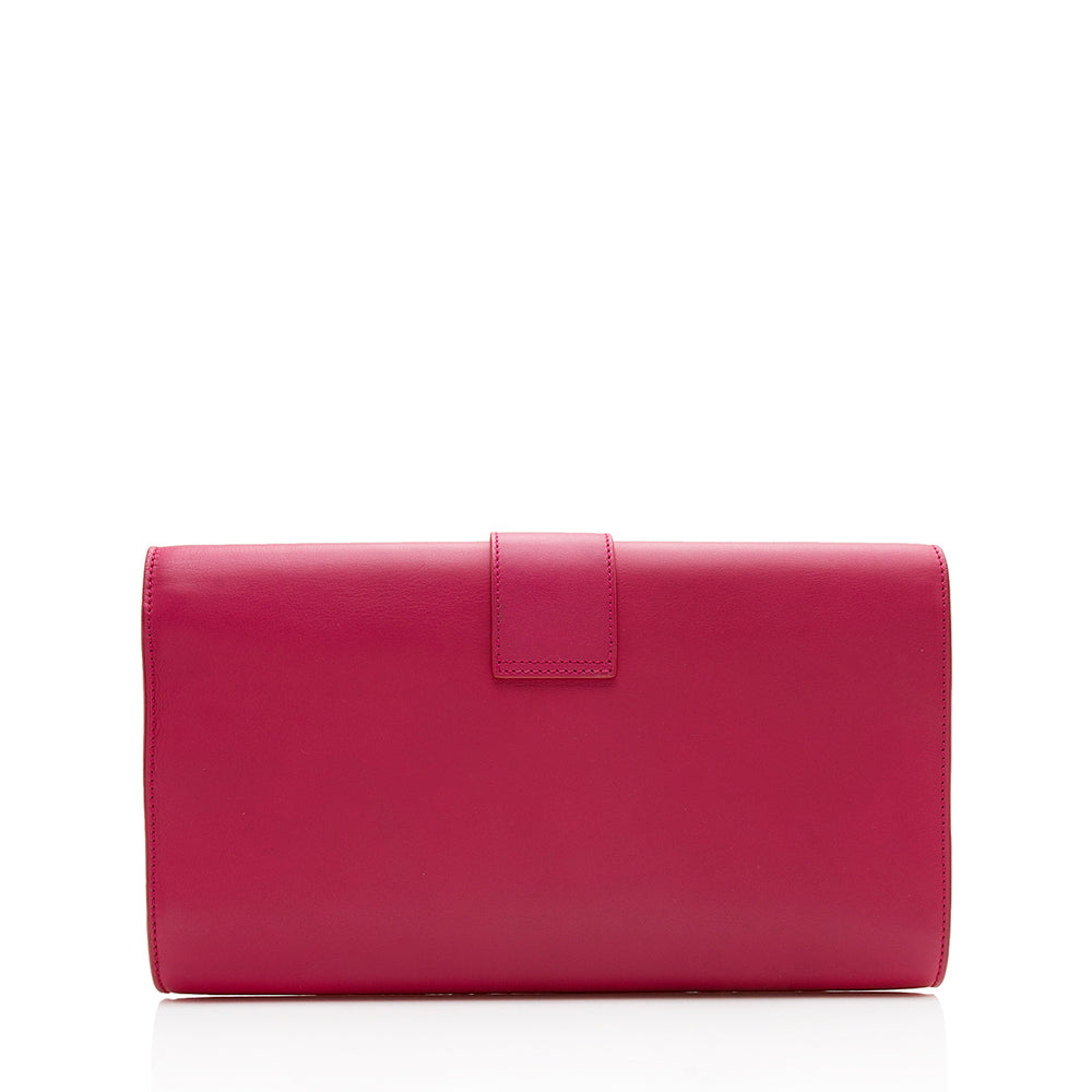 Saint Laurent Leather Chyc Clutch 12503
