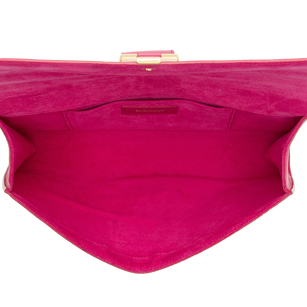 Saint Laurent Leather Chyc Clutch 12503
