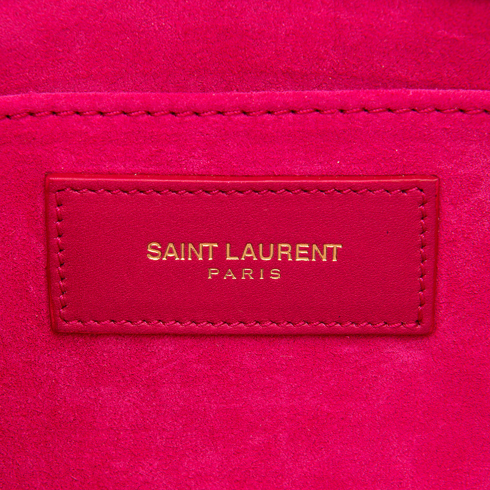 Saint Laurent Leather Chyc Clutch 12503
