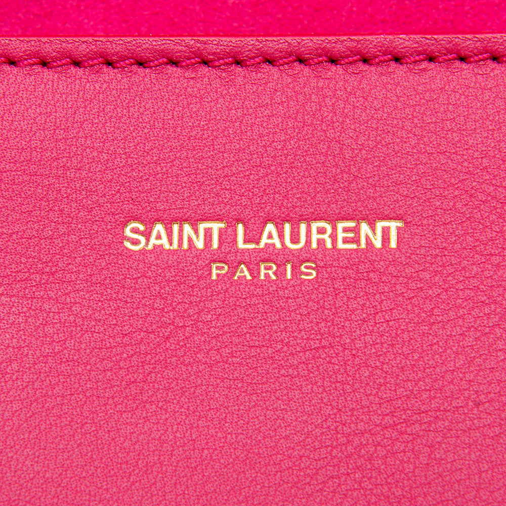 Saint Laurent Leather Chyc Clutch 12503