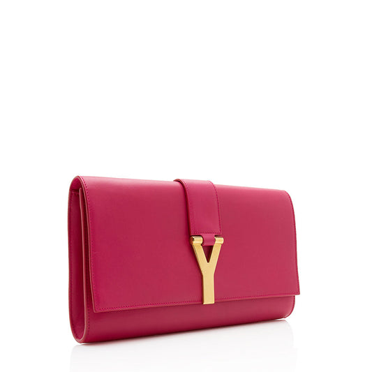 Saint Laurent Leather Chyc Clutch 12503