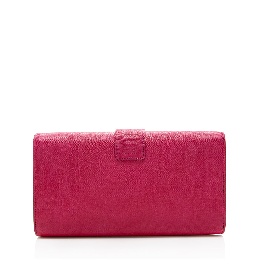 Saint Laurent Leather Chyc Clutch 18471