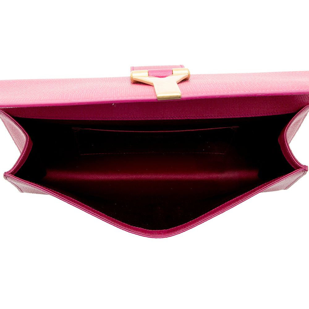 Saint Laurent Leather Chyc Clutch 18471