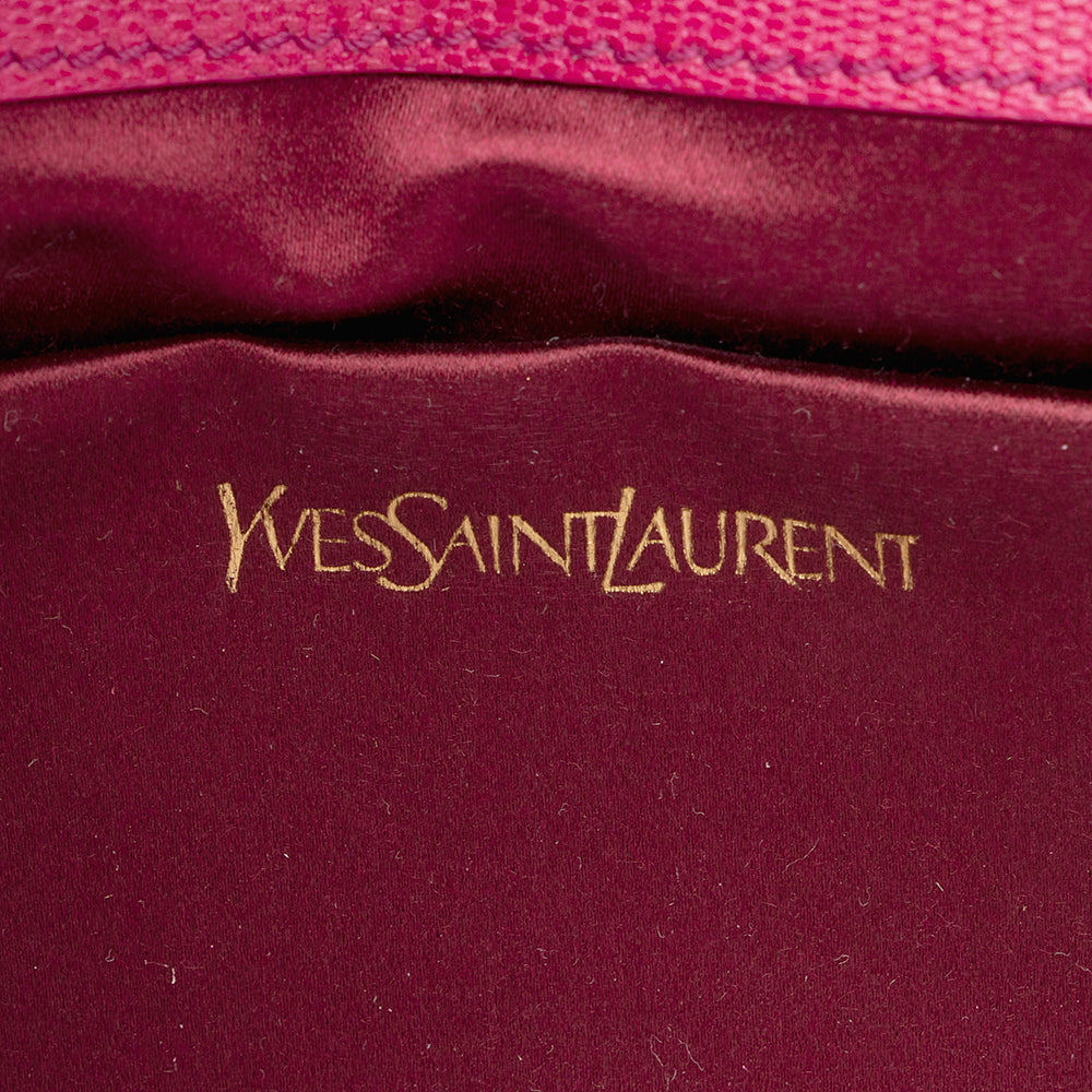Saint Laurent Leather Chyc Clutch 18471