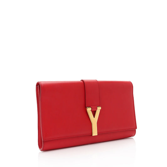 Saint Laurent Leather Chyc Clutch iiAzO9