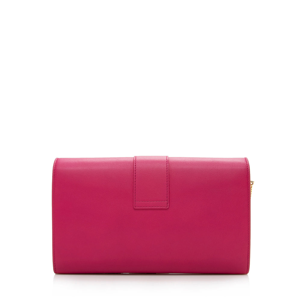 Saint Laurent Leather Chyc Wallet on Chain Bag 14214