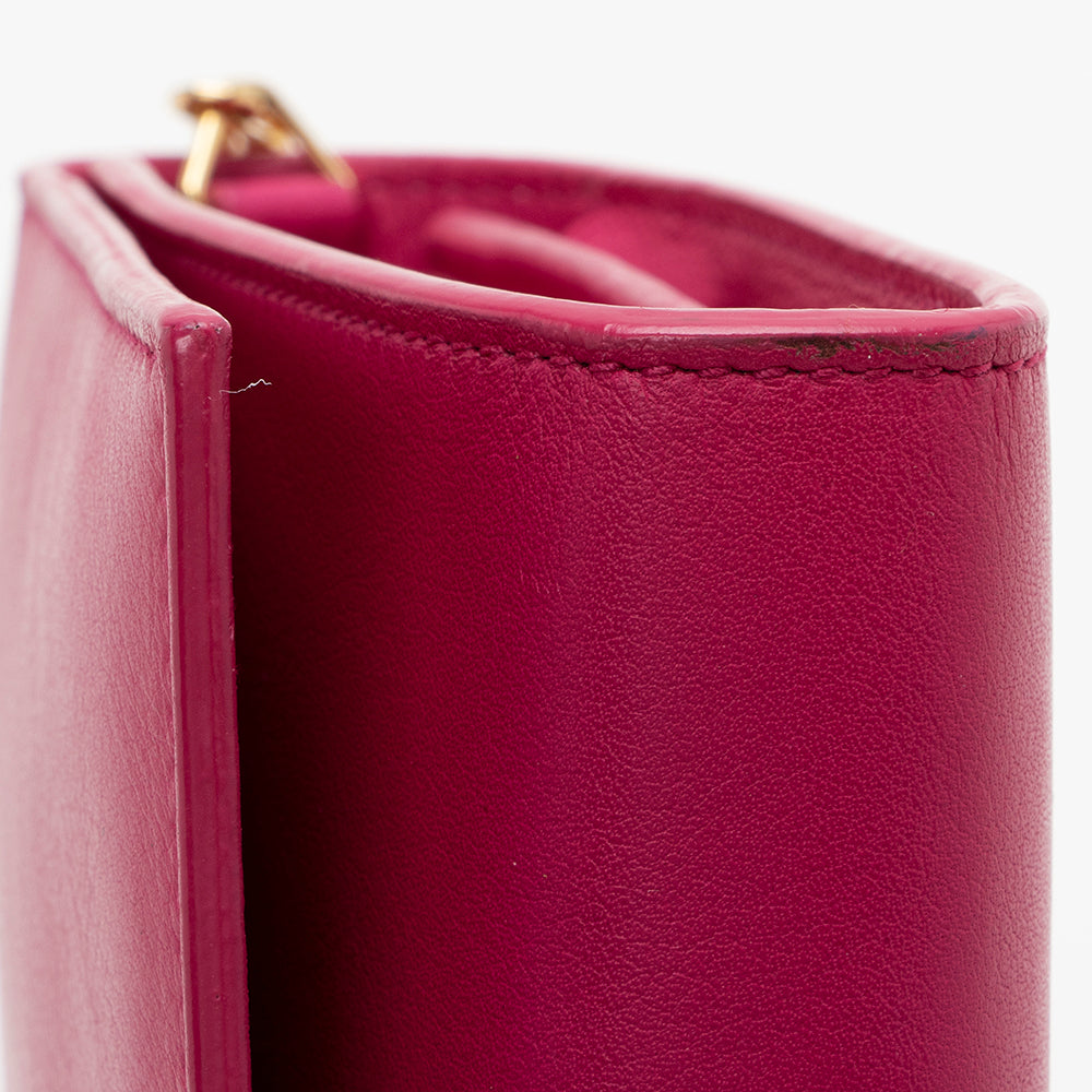 Saint Laurent Leather Chyc Wallet on Chain Bag 14214