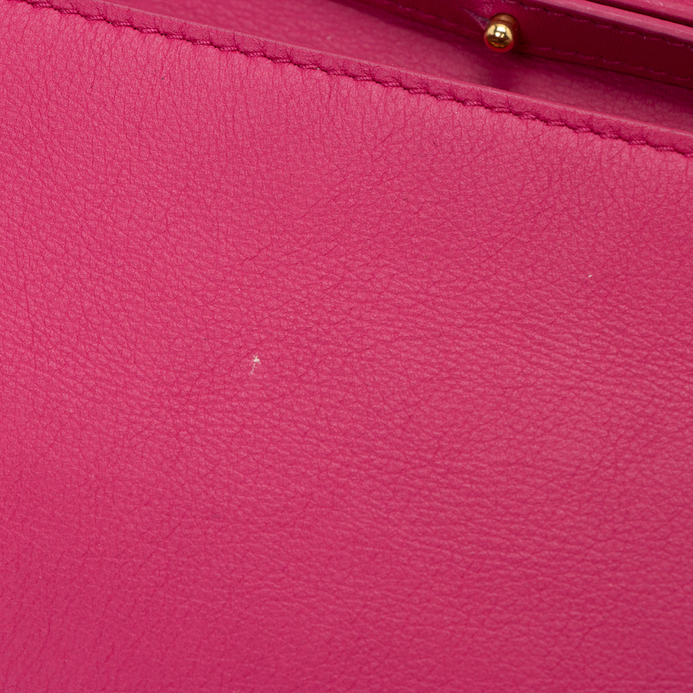 Saint Laurent Leather Chyc Wallet on Chain Bag 14214