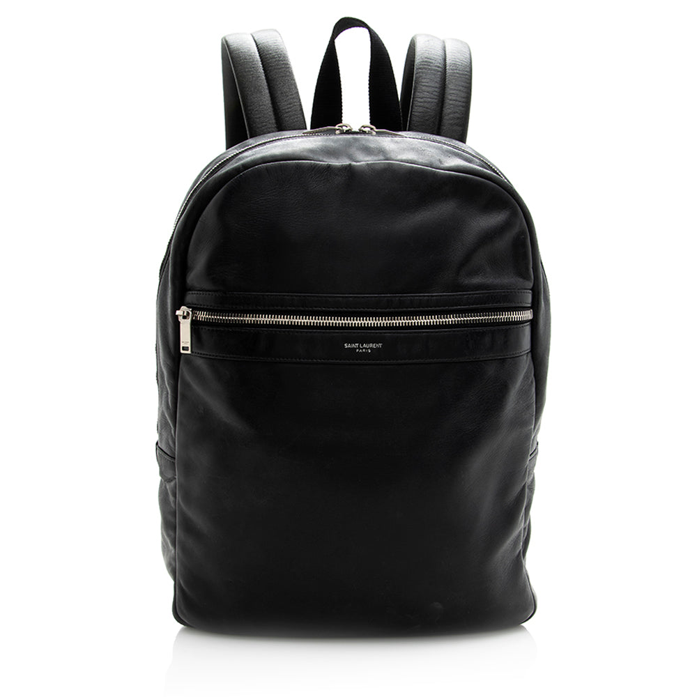 Saint Laurent Leather City Backpack 20447