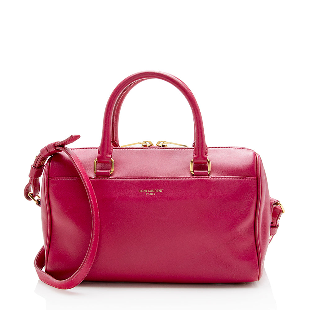 Saint Laurent Leather Classic Baby Duffle Satchel 13164