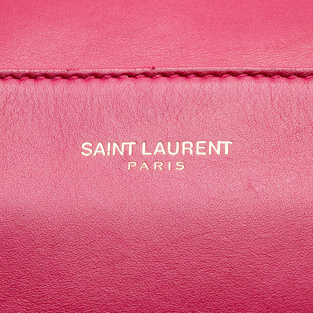 Saint Laurent Leather Classic Baby Duffle Satchel 13164