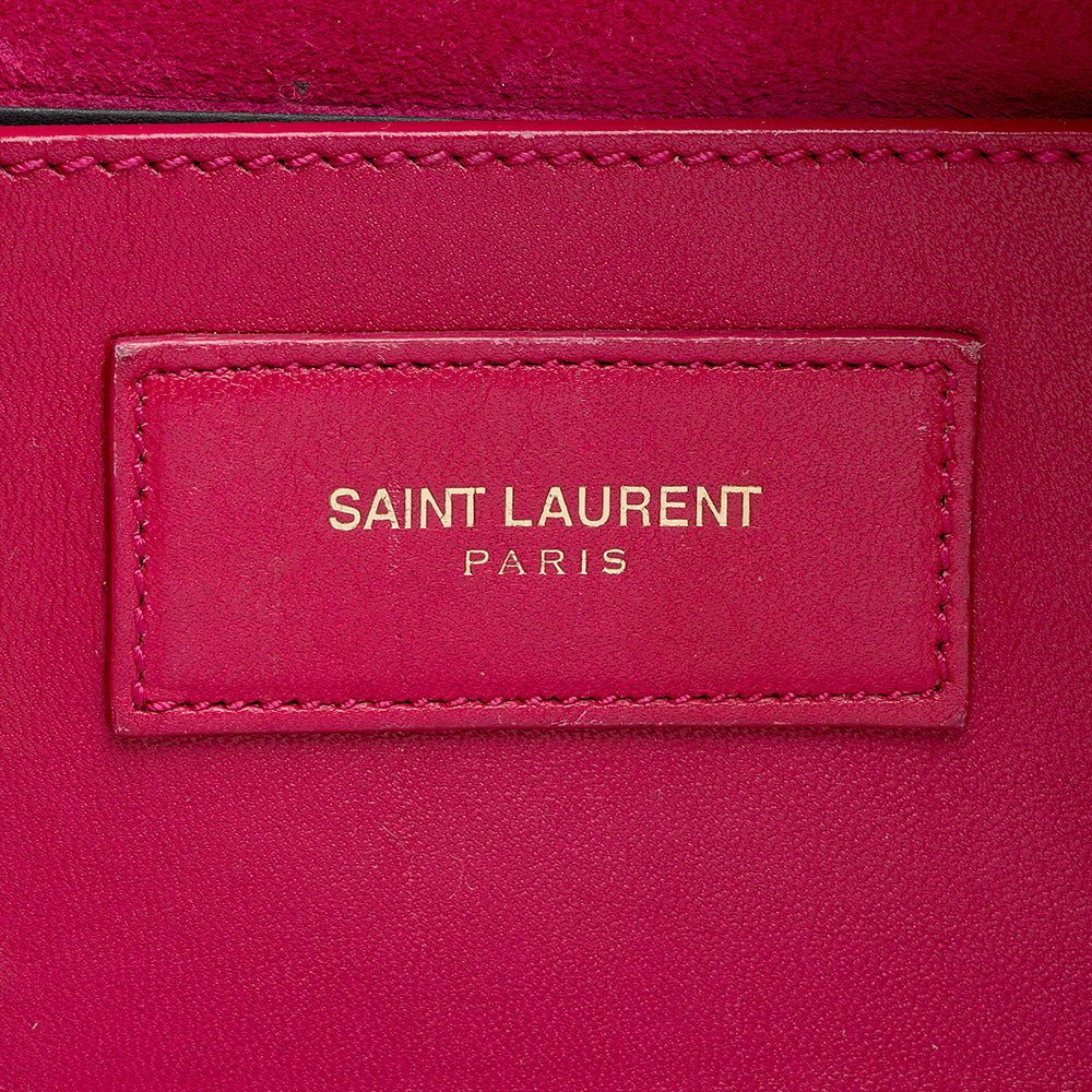 Saint Laurent Leather Classic Baby Duffle Satchel 13164