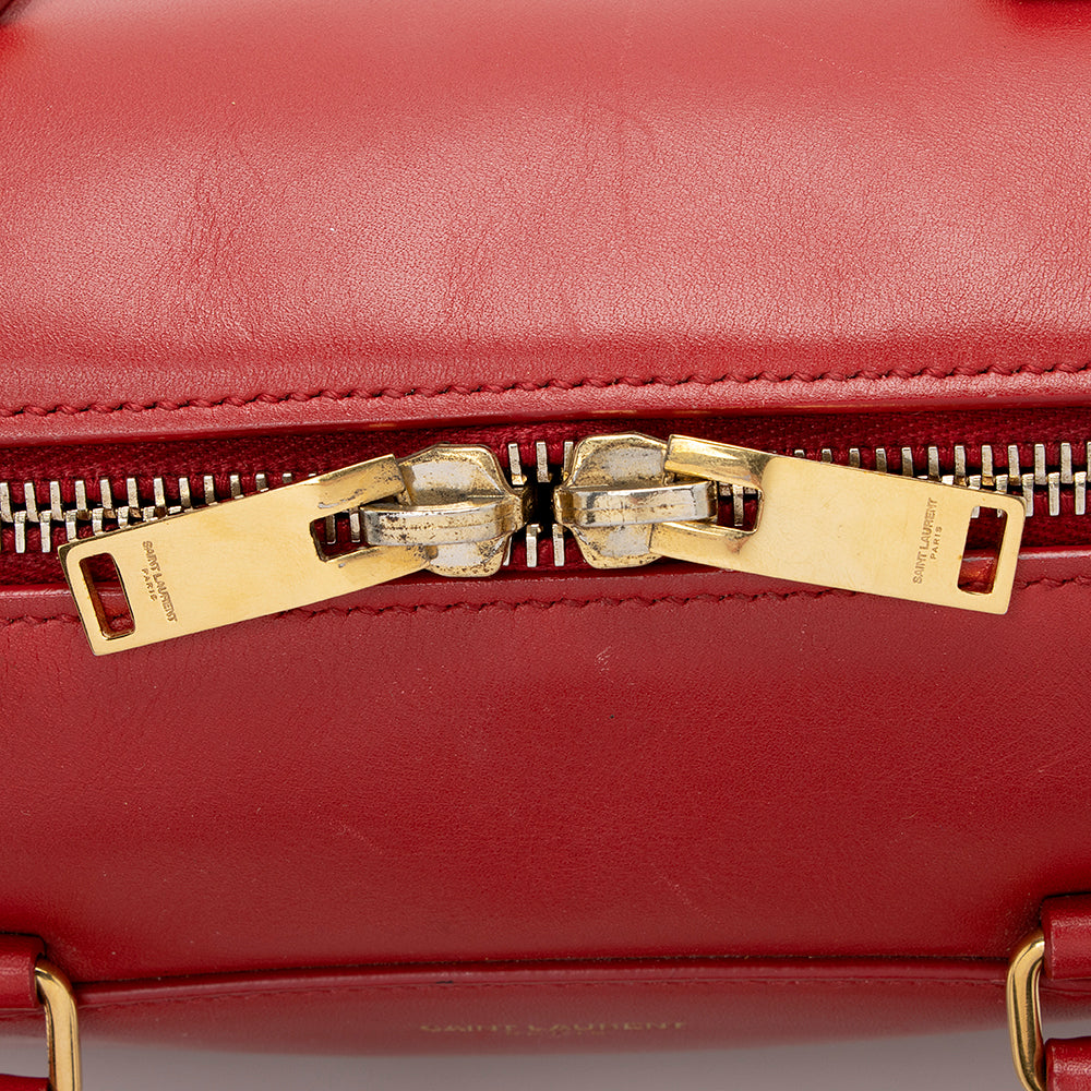 Saint Laurent Leather Classic Baby Duffle Satchel 14810