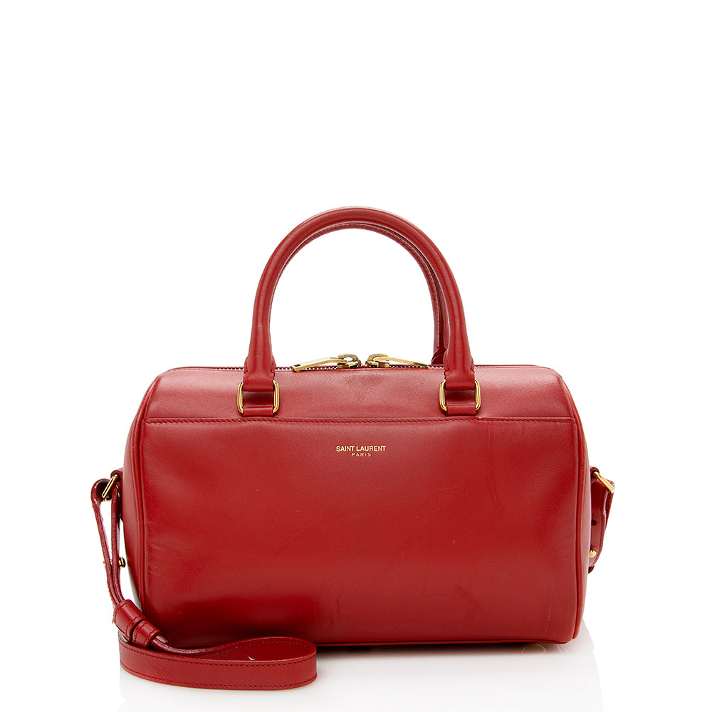 Saint Laurent Leather Classic Baby Duffle Satchel 14810