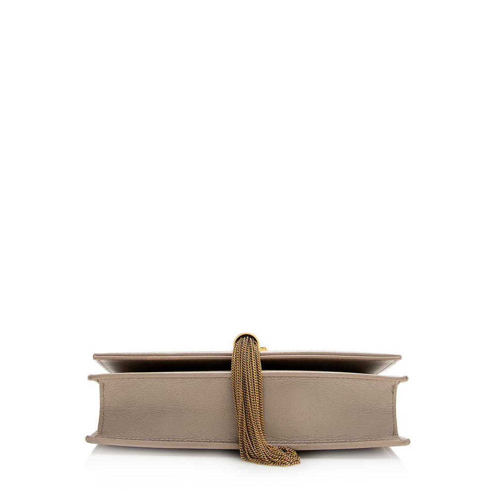 Saint Laurent Leather Classic Kate Tassel Chain Wallet 21548
