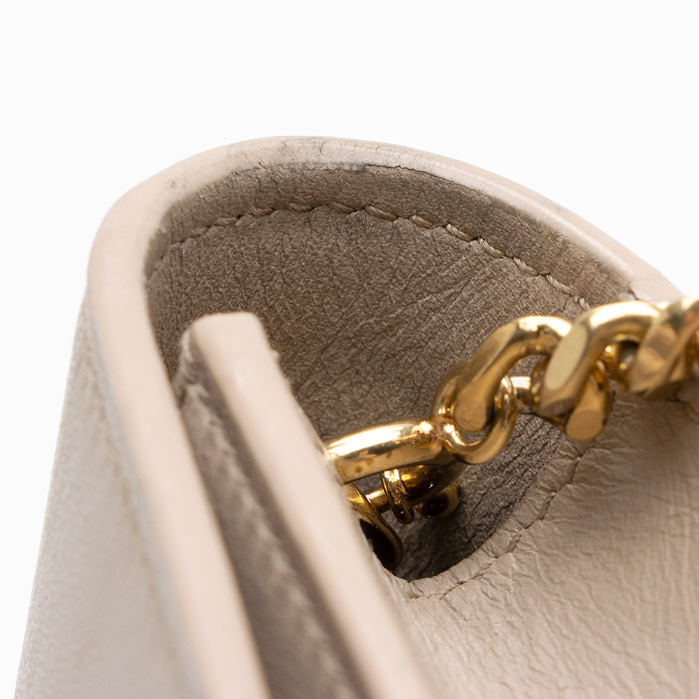 Saint Laurent Leather Classic Kate Tassel Chain Wallet 21548