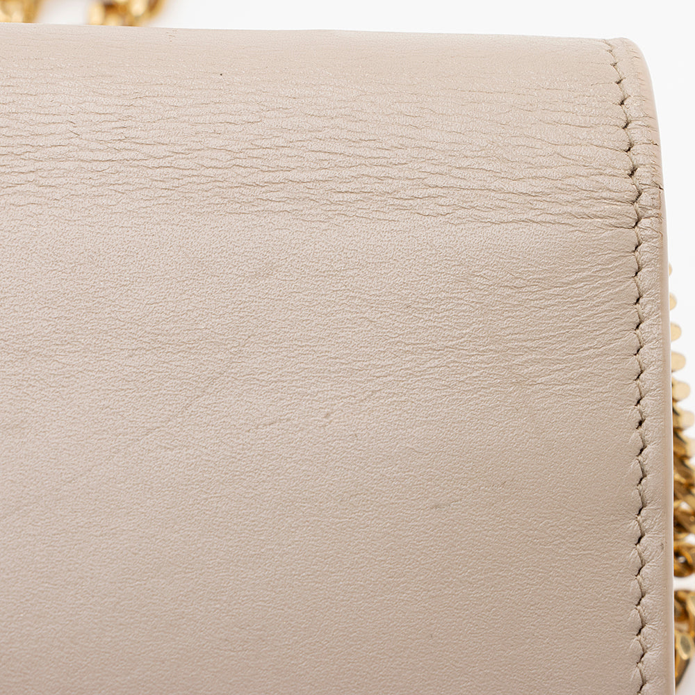 Saint Laurent Leather Classic Kate Tassel Chain Wallet 21548
