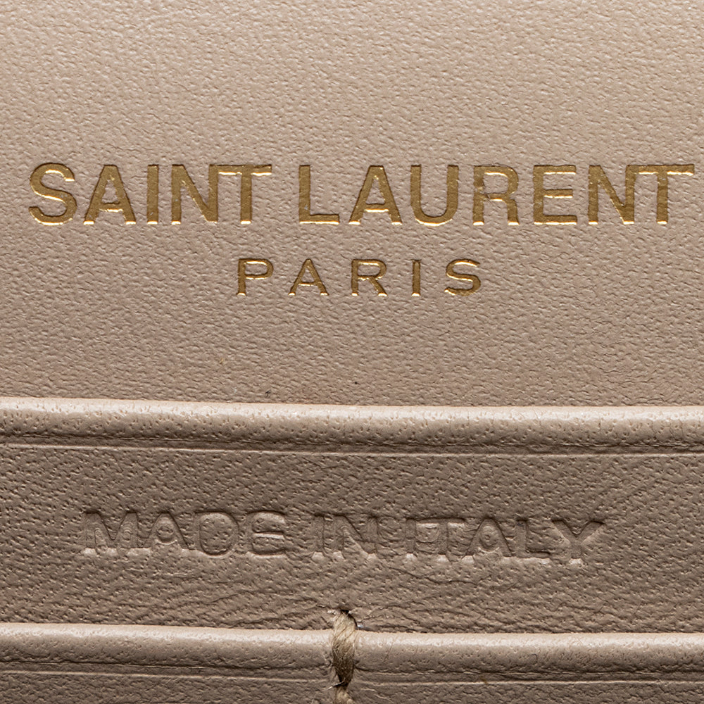 Saint Laurent Leather Classic Kate Tassel Chain Wallet 21548