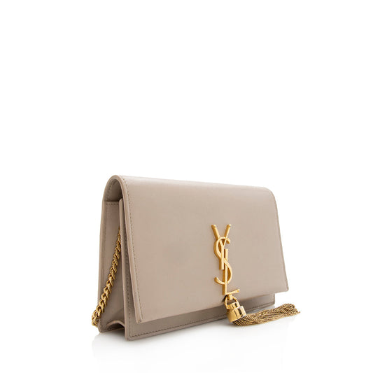 Saint Laurent Leather Classic Kate Tassel Chain Wallet 21548
