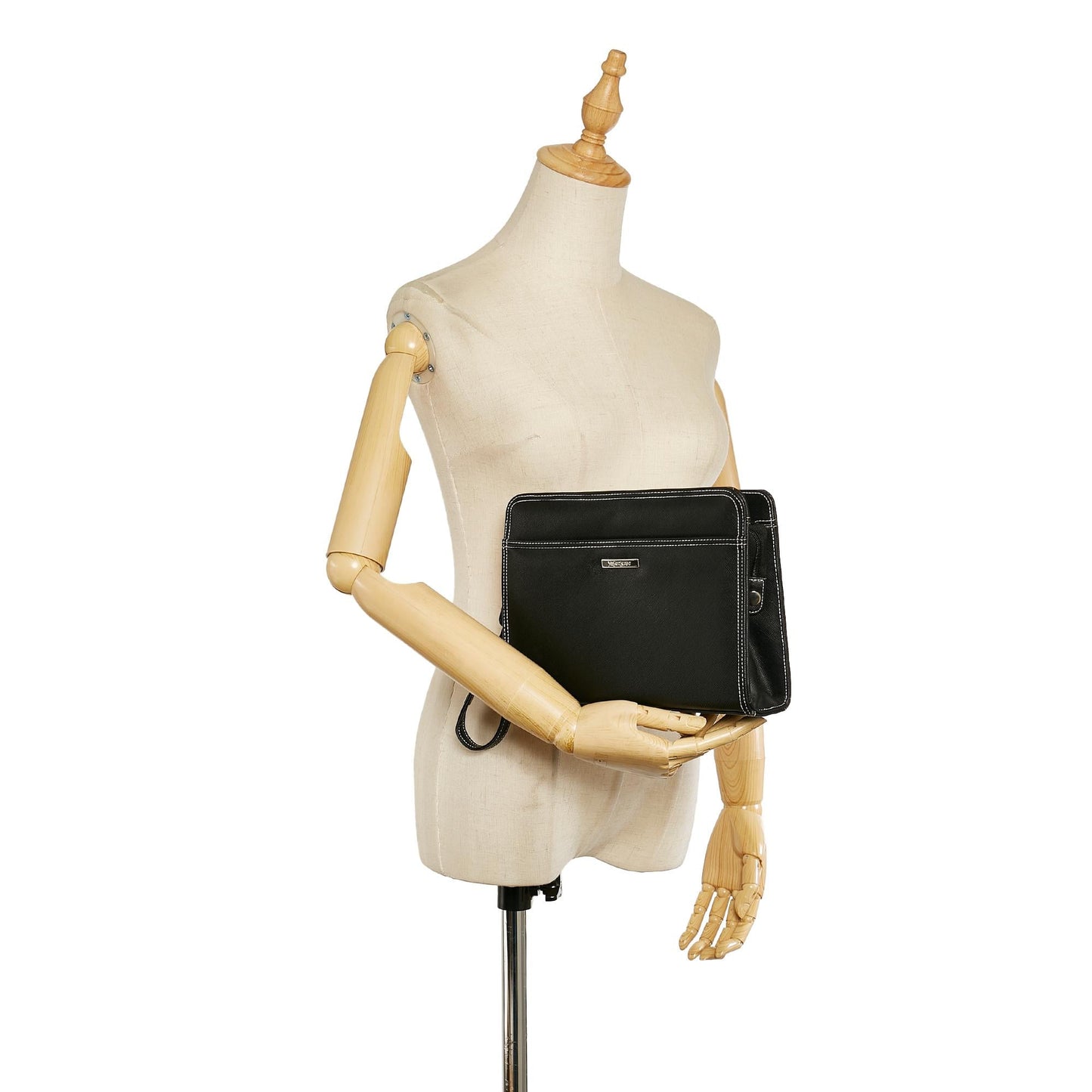 Saint Laurent Leather Clutch Bag (SHG-31799