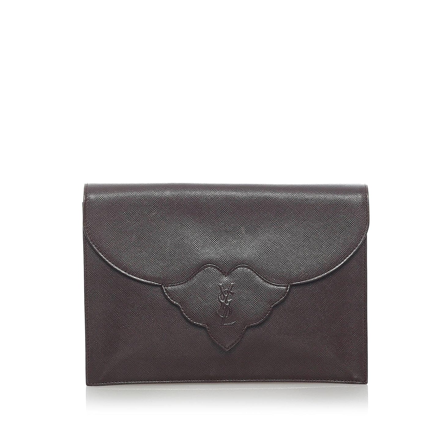 Saint Laurent Leather Clutch Bag (SHG-34712