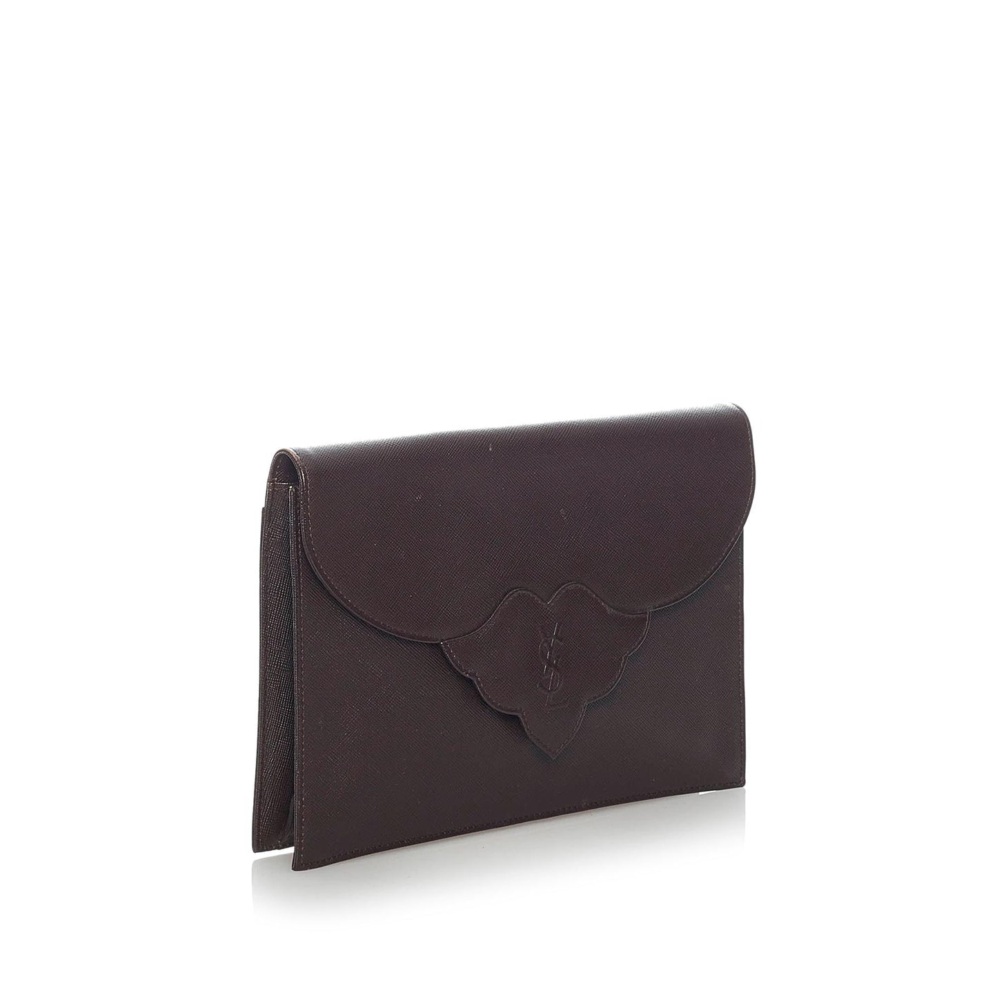 Saint Laurent Leather Clutch Bag (SHG-34712