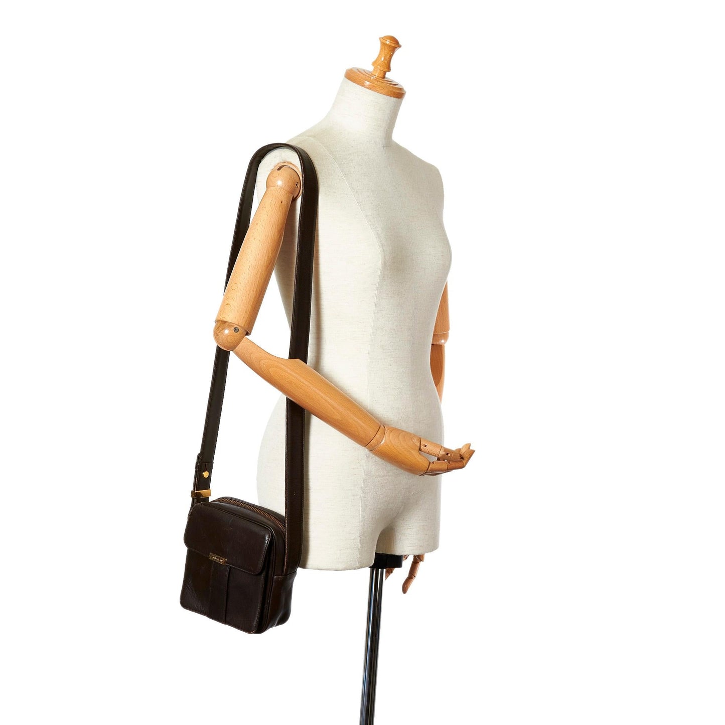 Saint Laurent Leather Crossbody Bag (SHG-31516