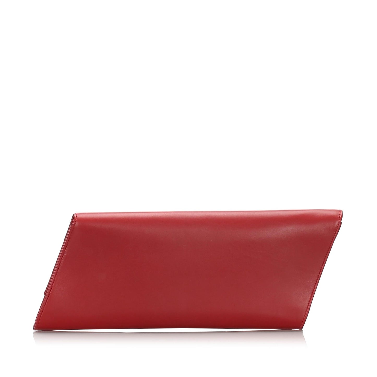 Saint Laurent Leather Diagonale Clutch (SHG-35320