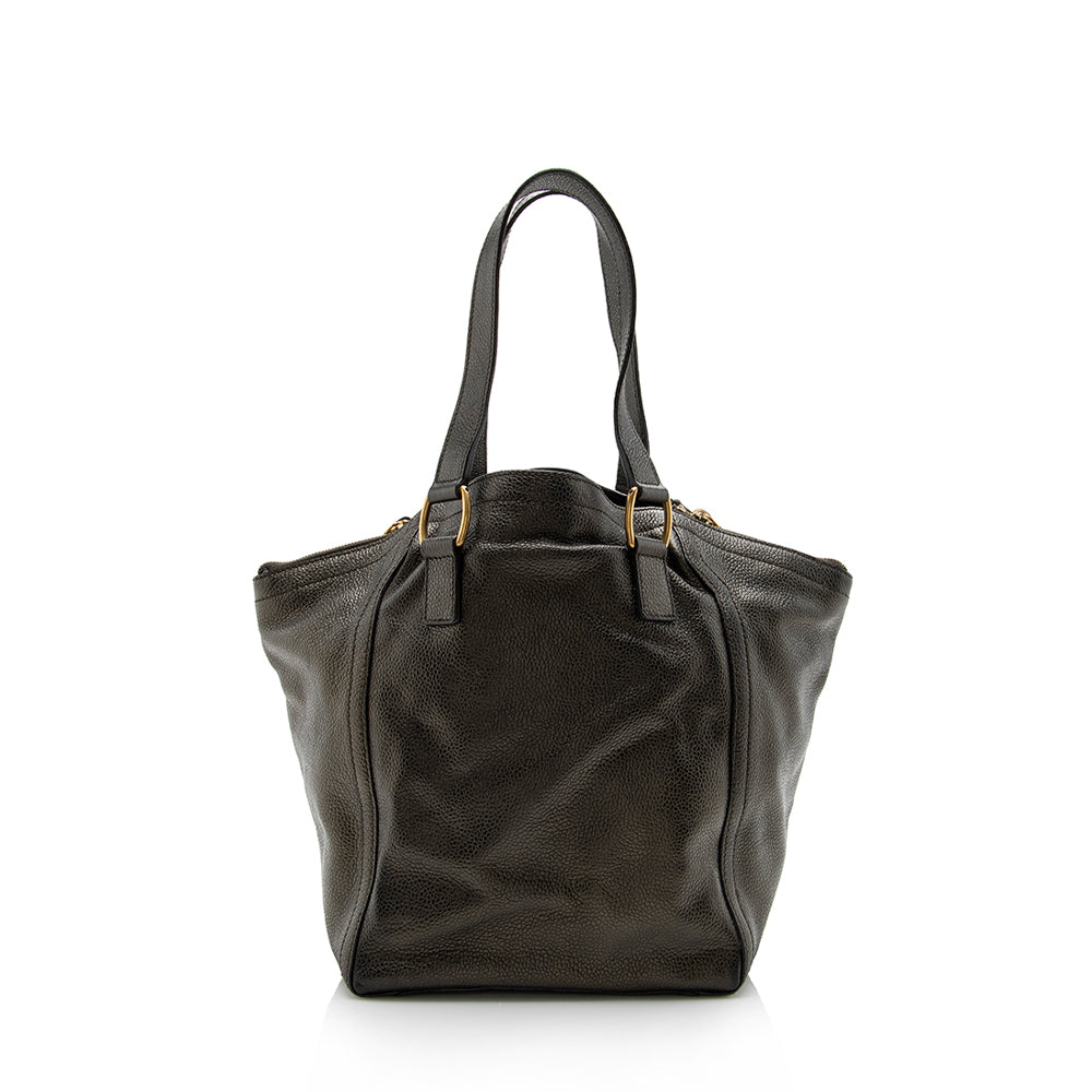 Saint Laurent Leather Downtown Small Tote - FINAL SALE 13914