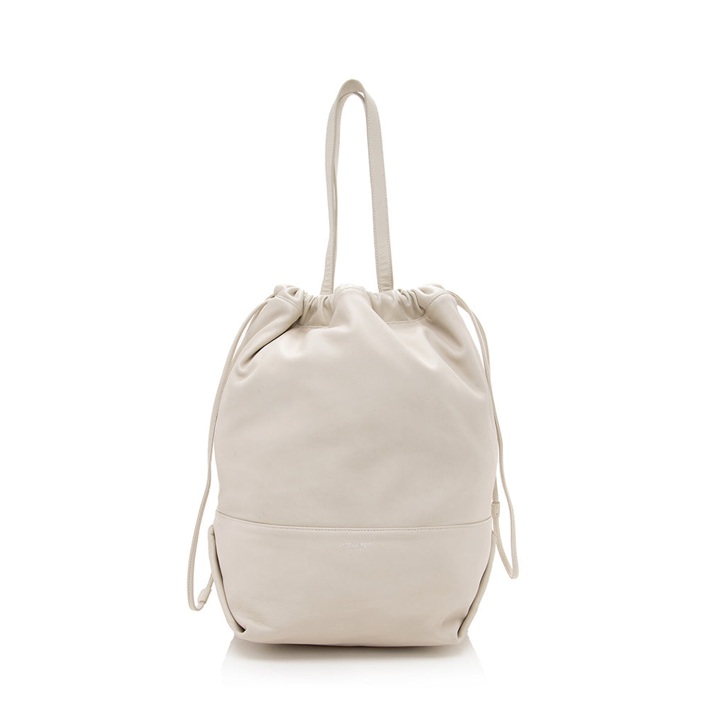Saint Laurent Leather Harlem Bucket Bag - FINAL SALE 17153