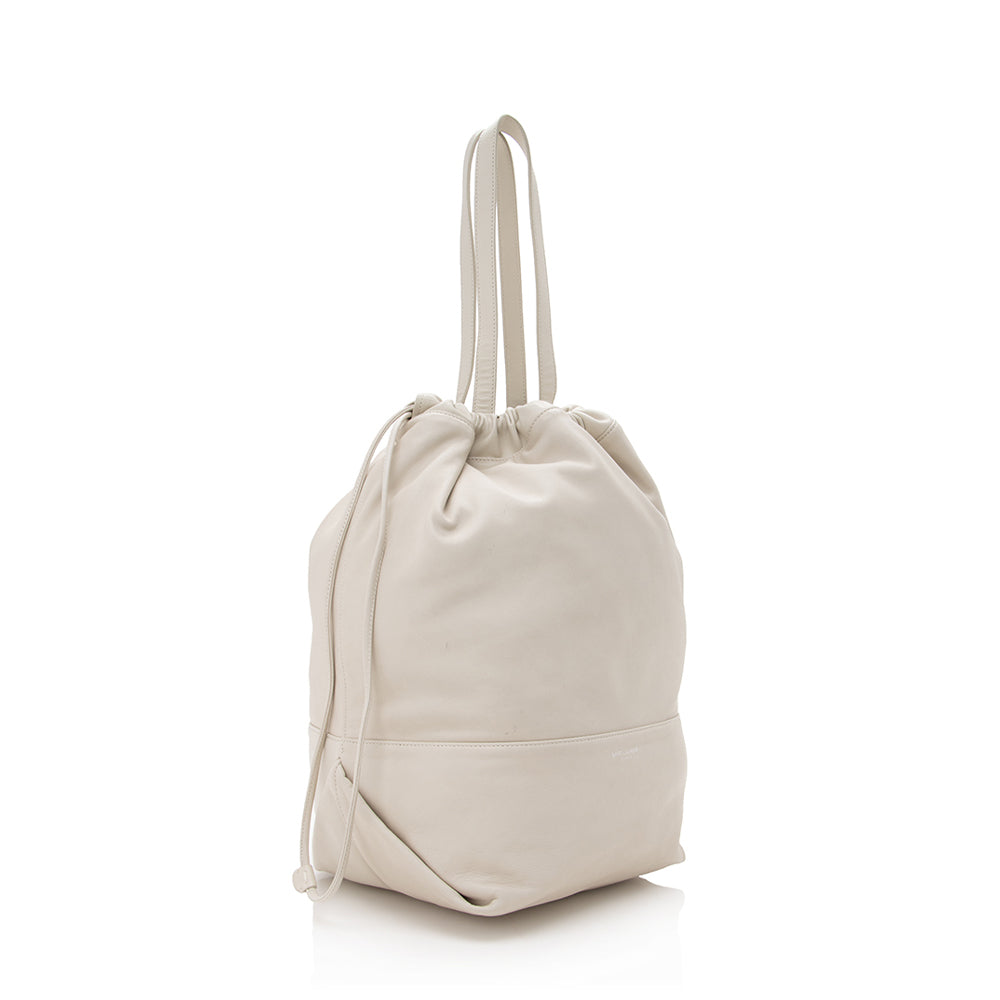 Saint Laurent Leather Harlem Bucket Bag - FINAL SALE 17153
