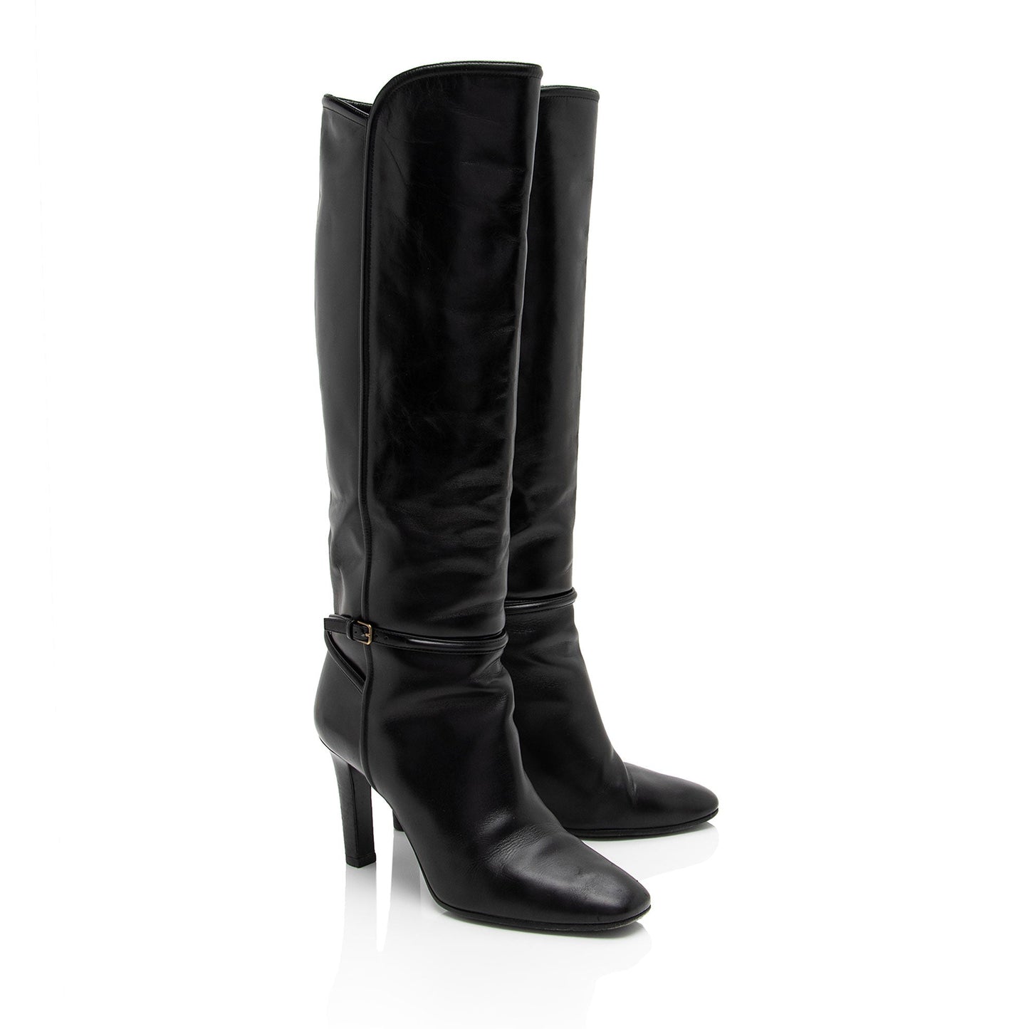 Saint Laurent Leather Jane 90 Knee High Boots - Size 9.5 / 39.5 Fp4PR8