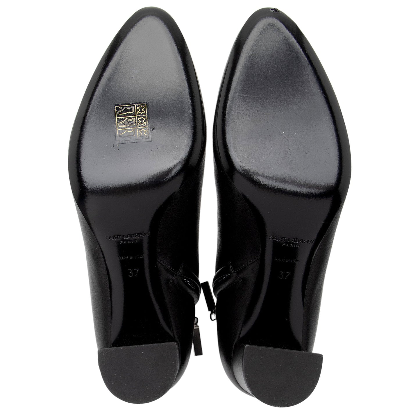 Saint Laurent Leather Lou Ankle Boots - Size 7 / 37 9Y9v6s