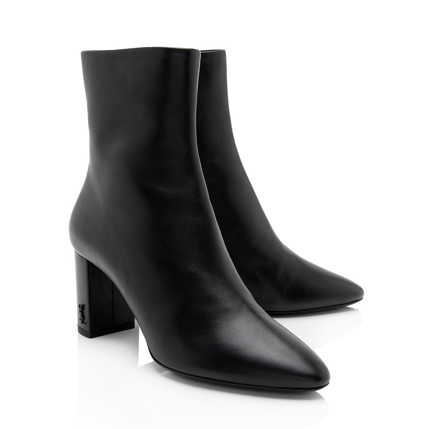 Saint Laurent Leather Lou Ankle Boots - Size 7 / 37 9Y9v6s