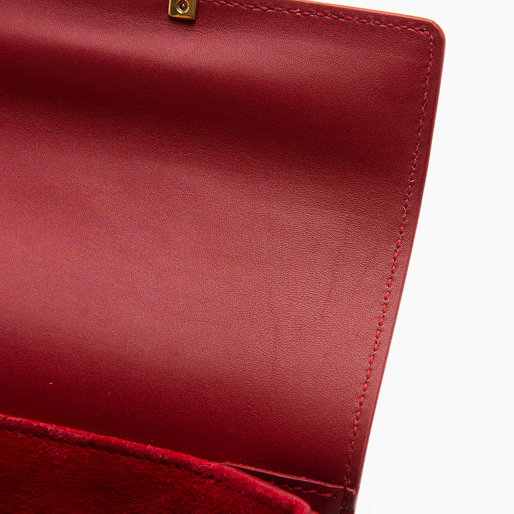Saint Laurent Leather Lulu Small Shoulder Bag 12698