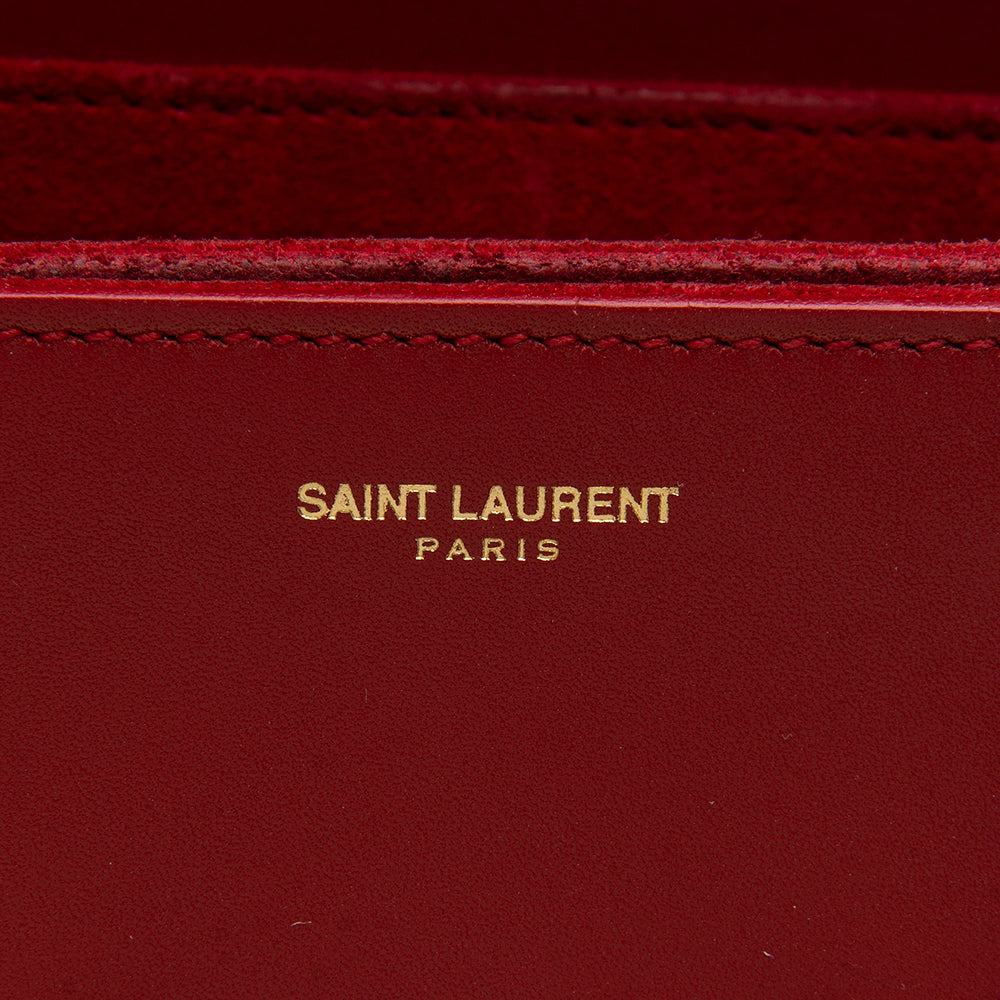 Saint Laurent Leather Lulu Small Shoulder Bag 12698
