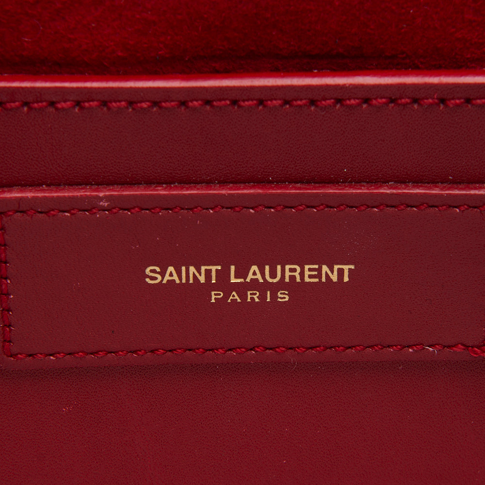 Saint Laurent Leather Lulu Small Shoulder Bag 12698