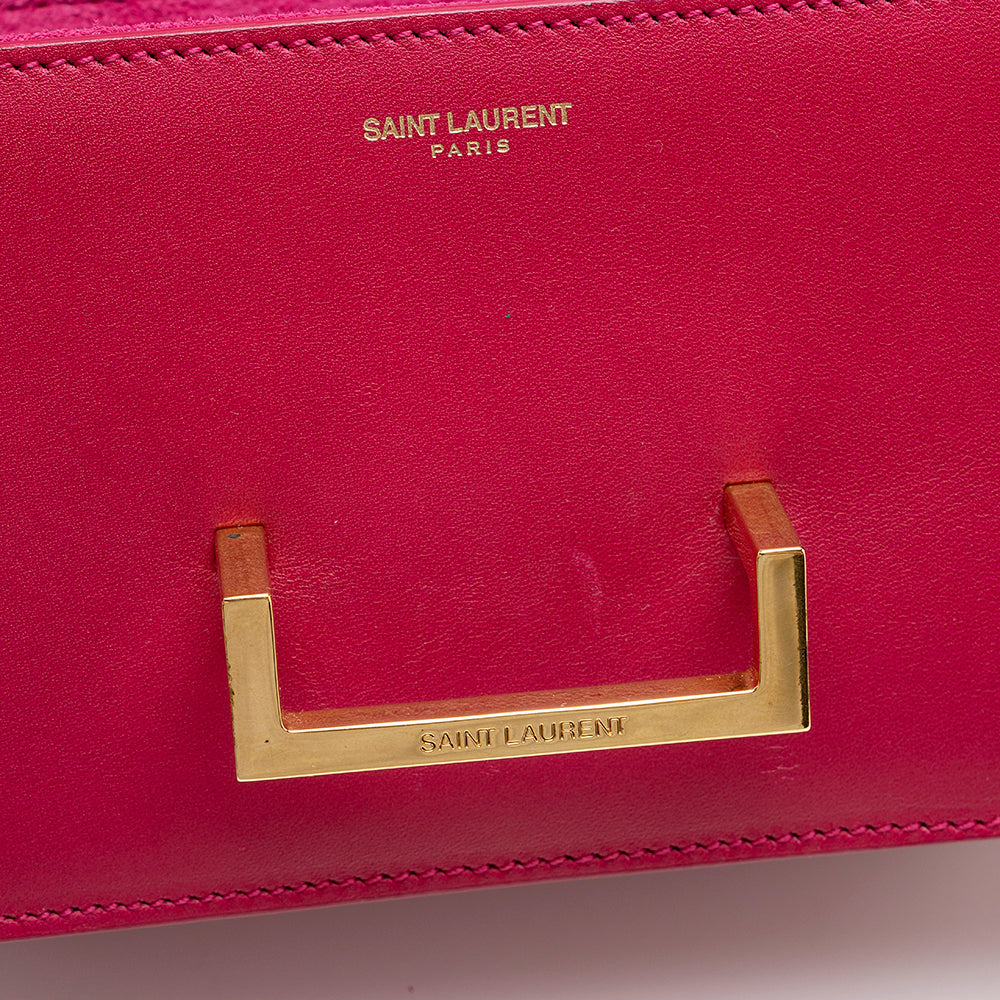 Saint Laurent Leather Lulu Small Shoulder Bag 15022